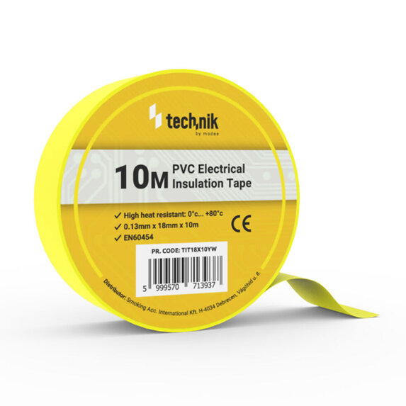 Technik izolačná páska 0,13mm x 18mm x 10m žltá