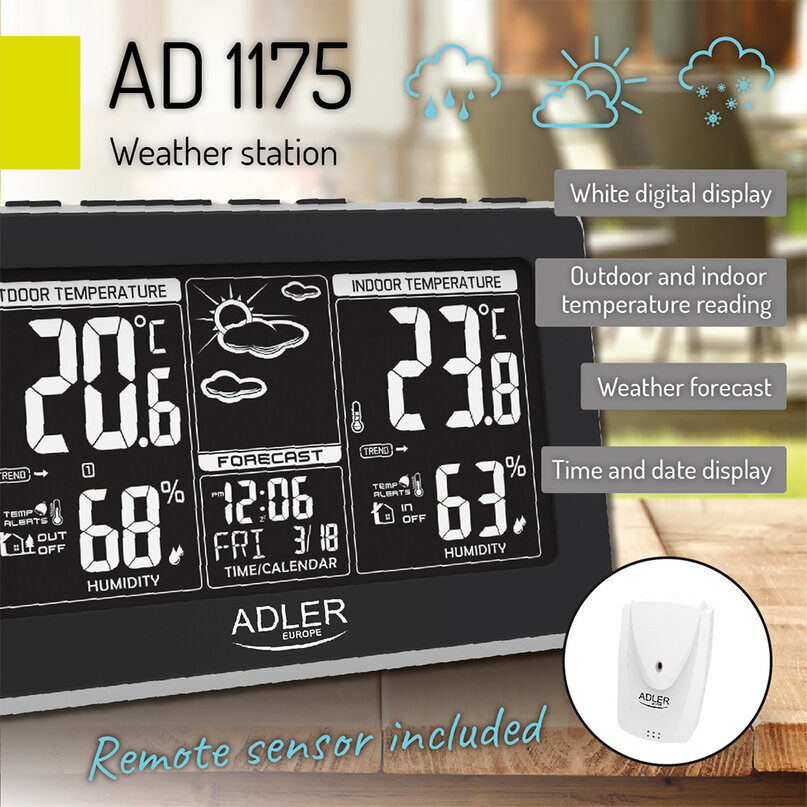 Adler AD 1175 meteostanica