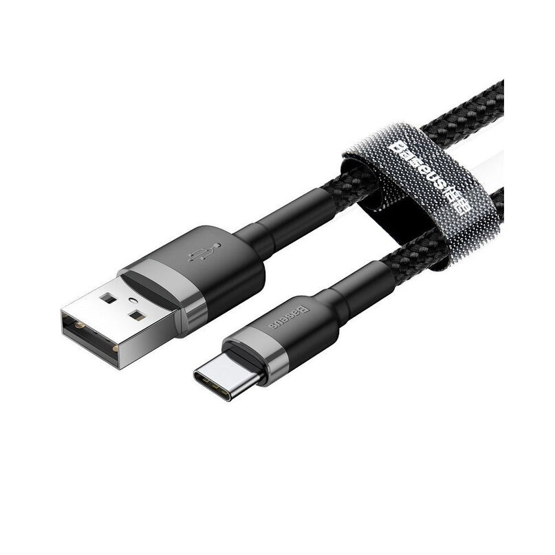 Baseus Cafule USB-A/C kábel 2A 3m čierny (CATKLF-UG1)