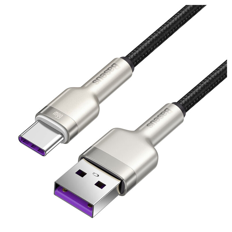 Baseus Cafule USB-A/C kábel 66W 2m čierny (CAKF000201)