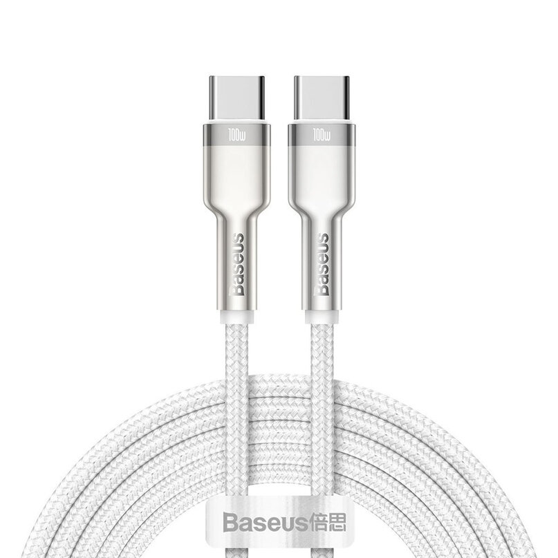 Baseus Cafule USB-C/C kábel 100W 2m biely (CATJK-D02)