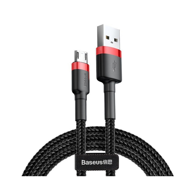 Baseus Cafule USB-micro USB kábel 1,5A 2m čierny (CAMKLF-C91)