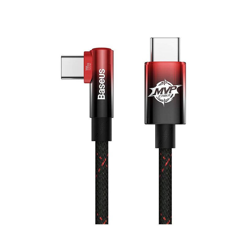 Baseus MVP2 USB-C/C kábel, 100W, 2m čierno/červený (CAVP000720)