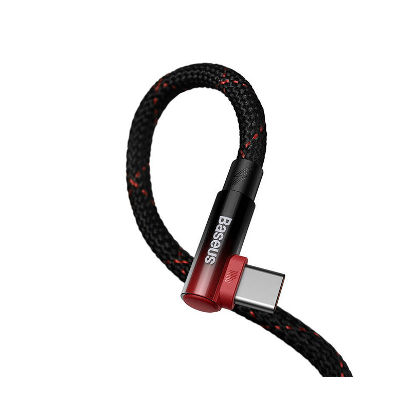 Baseus MVP2 USB-CC kábel, 100W, 1m čierno/červený (CAVP000620)