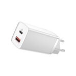 Baseus nabíjačka mobilných zariadení USB+C 65W QC biela