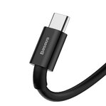 Baseus Superior USB-A/C kábel 66W 2m čierny (CATYS-A01)