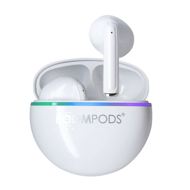 BOOMPODS earshots bezdrôtové slúchadlá biele