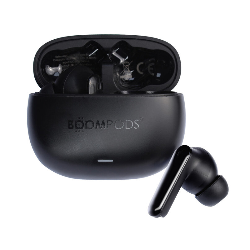 BOOMPODS echobuds ANC bezdrôtové slúchadlá čierne