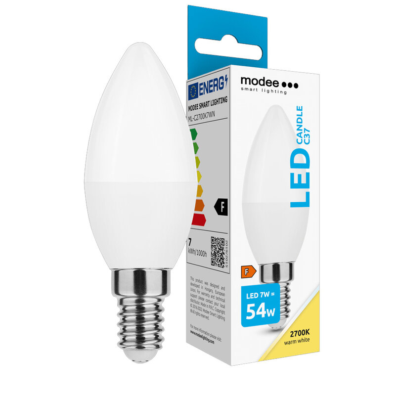 Modee Lighting LED žiarovka E14 7W 2700K CANDLE (54W)