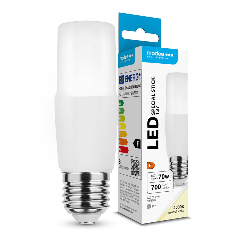 Modee Lighting LED žiarovka E27 7,9W 4000K T37 (70W)