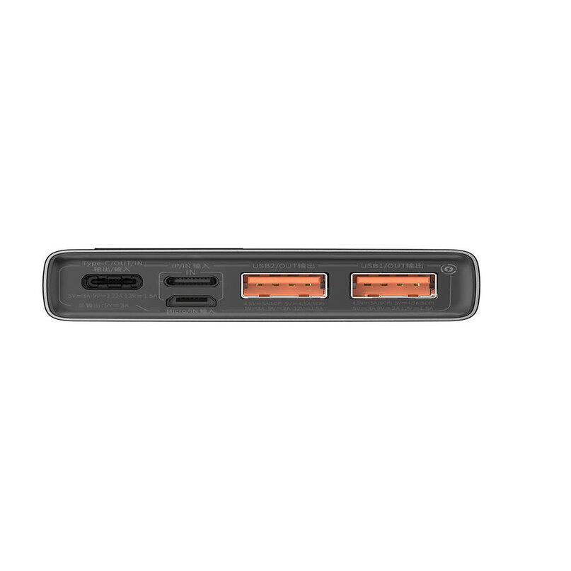 Power banka Baseus Adaman 10000 mAh, 2xUSB, USB-C, 22,5W čierna