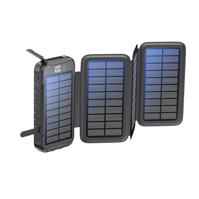 Power banka BOOMPODS Neutron FOLD SOLAR 16000mAh čierna