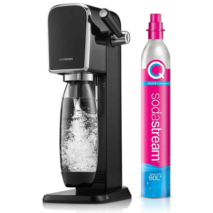 SodaStream ART + 1l fľaša + bombička čierna