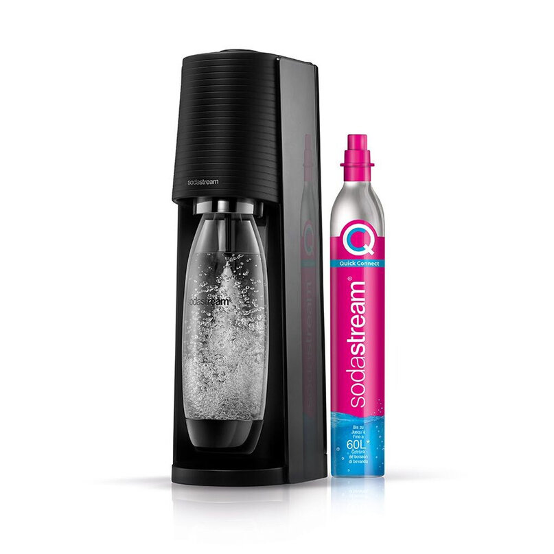 SodaStream Terra Black + 1l fľaša + bombička čierna