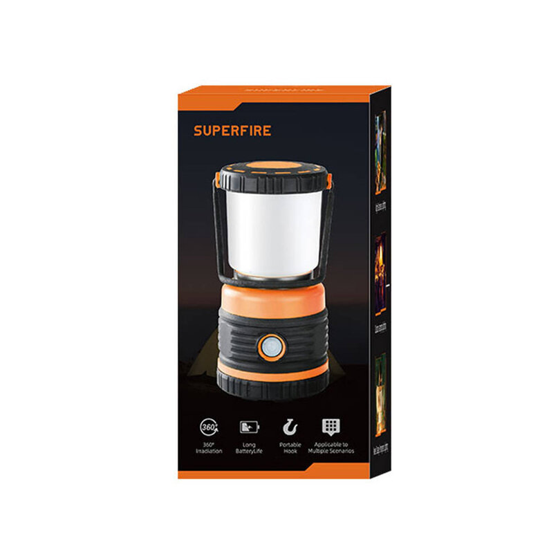 Superfire T39 kempingová lampa 12W, 850lm