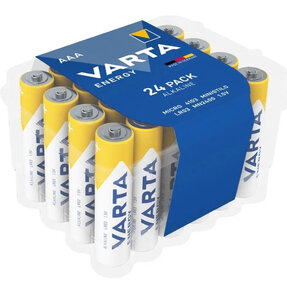 VARTA ENERGY alkalické batérie AAA 24ks