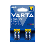 VARTA LONG LIFE POWER alkalické batérie 4ks AAA