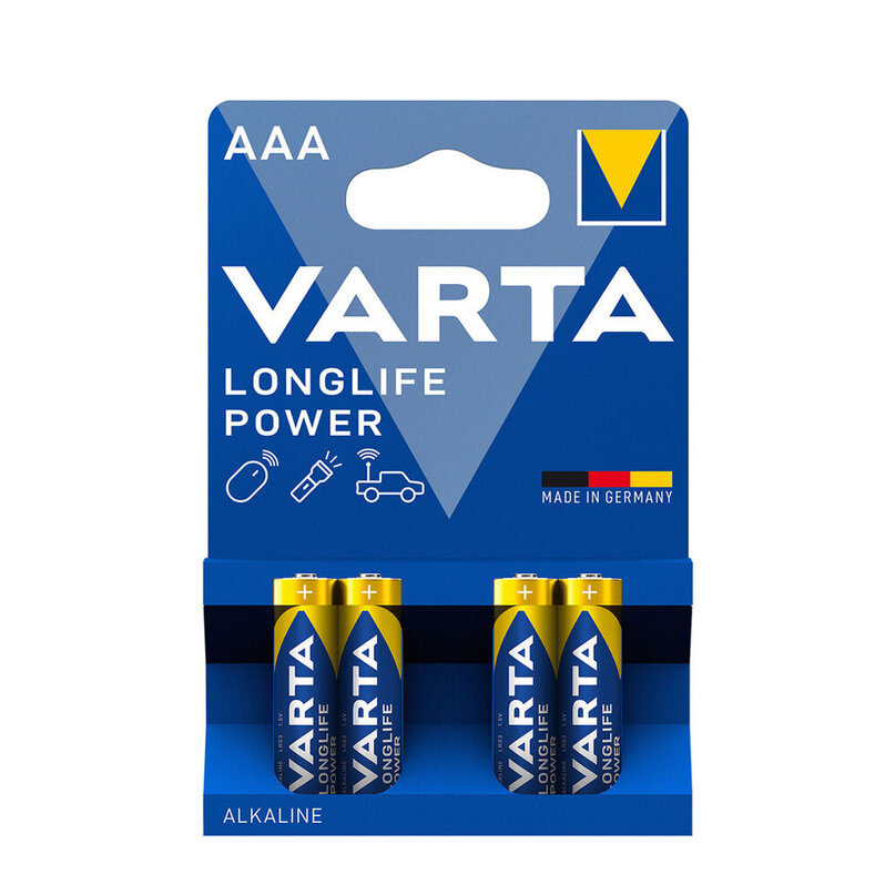 VARTA LONG LIFE POWER alkalické batérie 4ks AAA