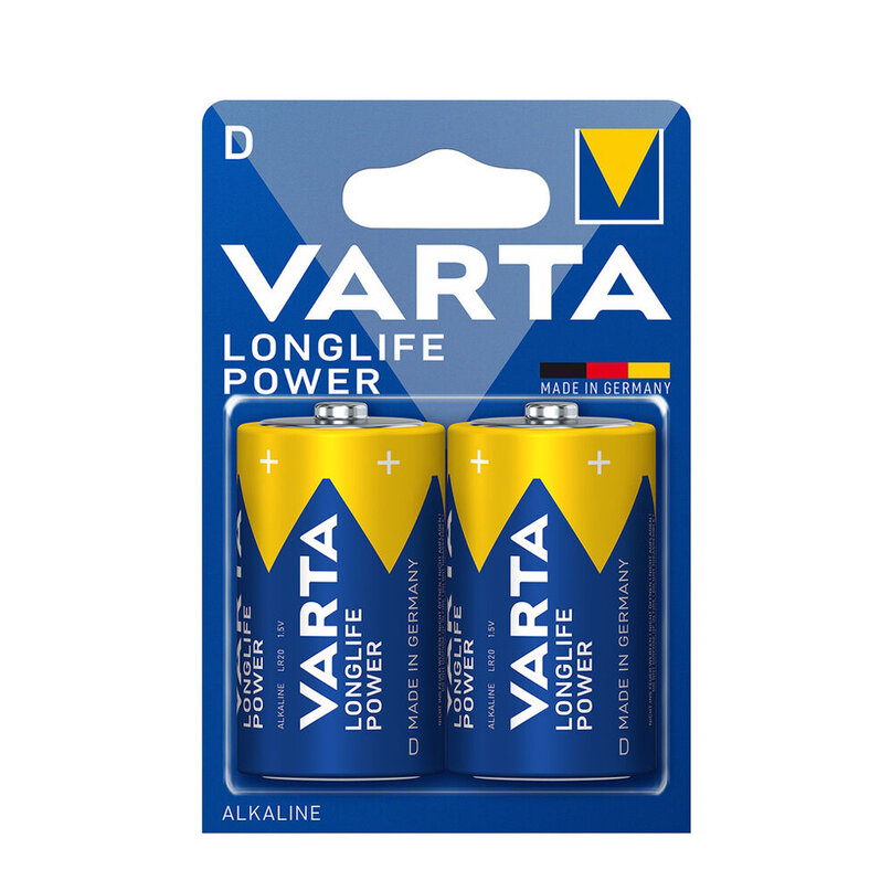 VARTA Longlife Power alkalické batérie typ D 1,5V 2ks