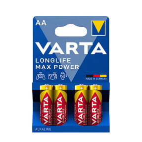 VARTA MAX POWER alkalické batérie 4 ks AA